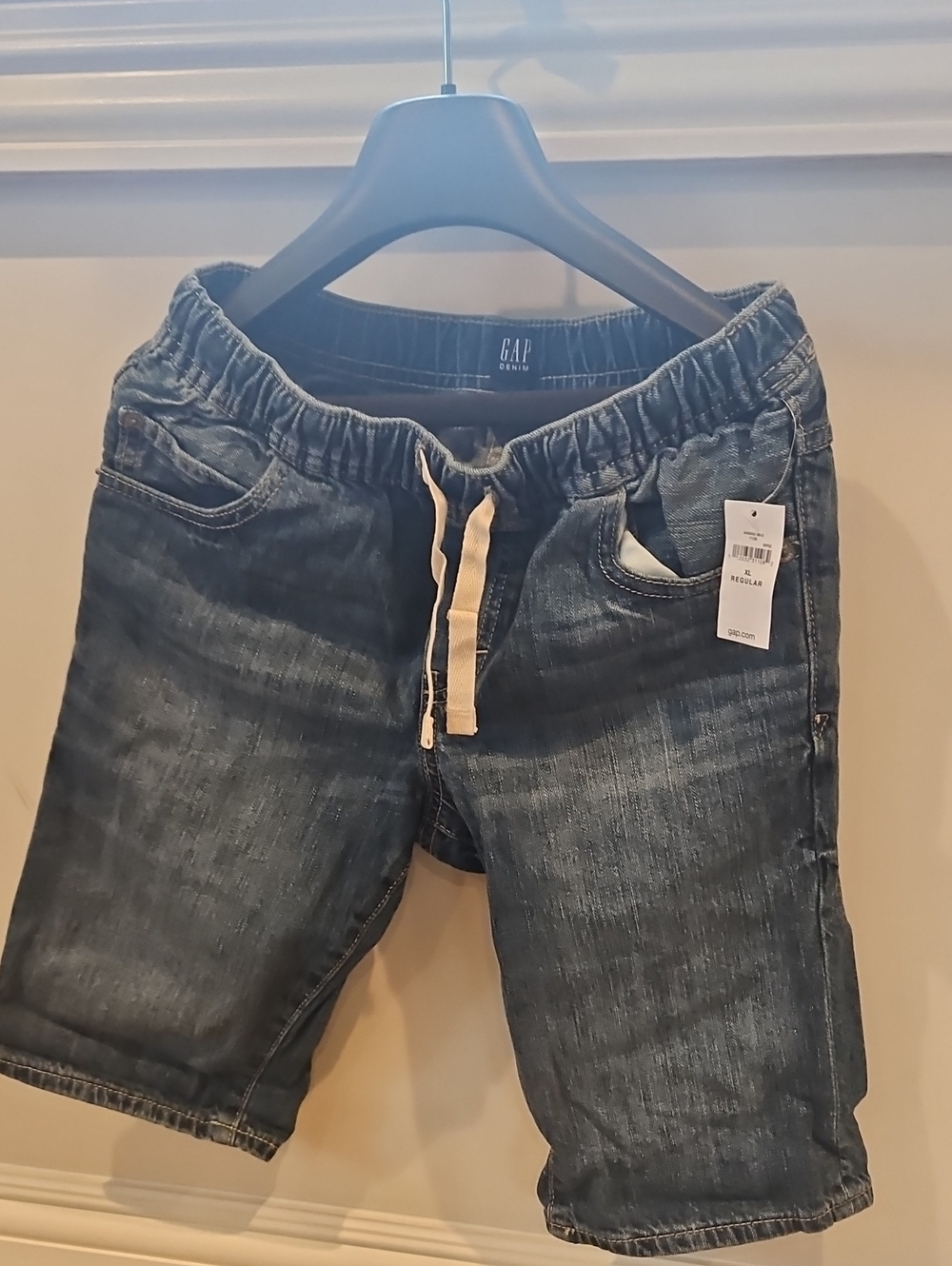 GAP Kid’s Dark Blue Denim Drawstring Shorts